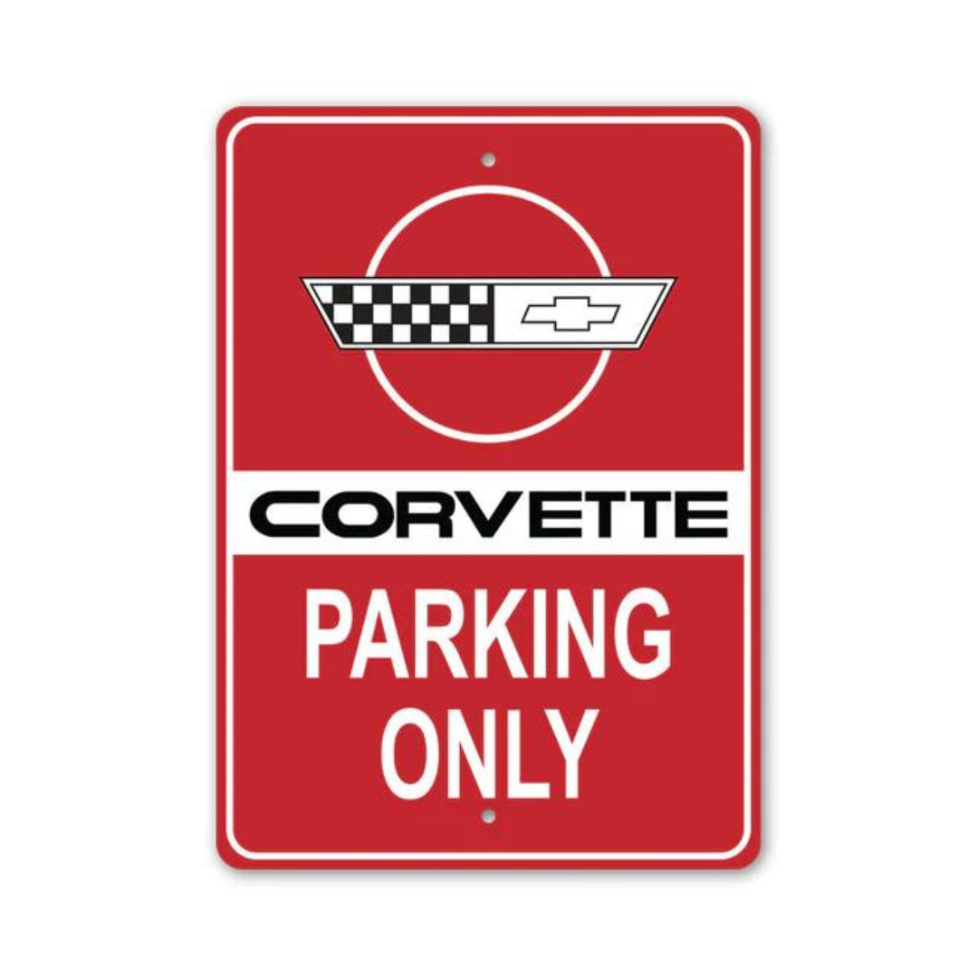 C4 Corvette Parking Only - Aluminum Sign