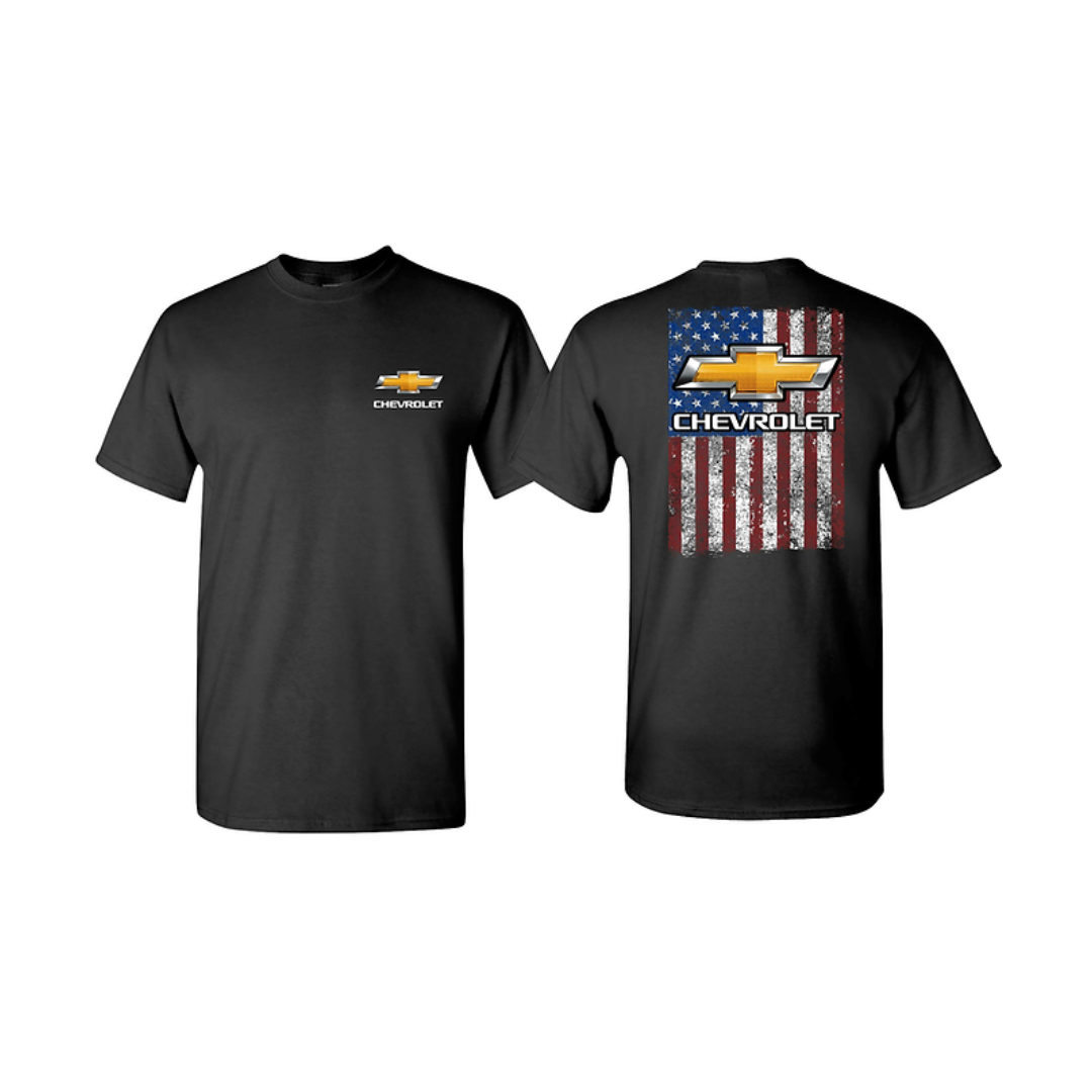 Chevy Bowtie American Flag Men's T-Shirt