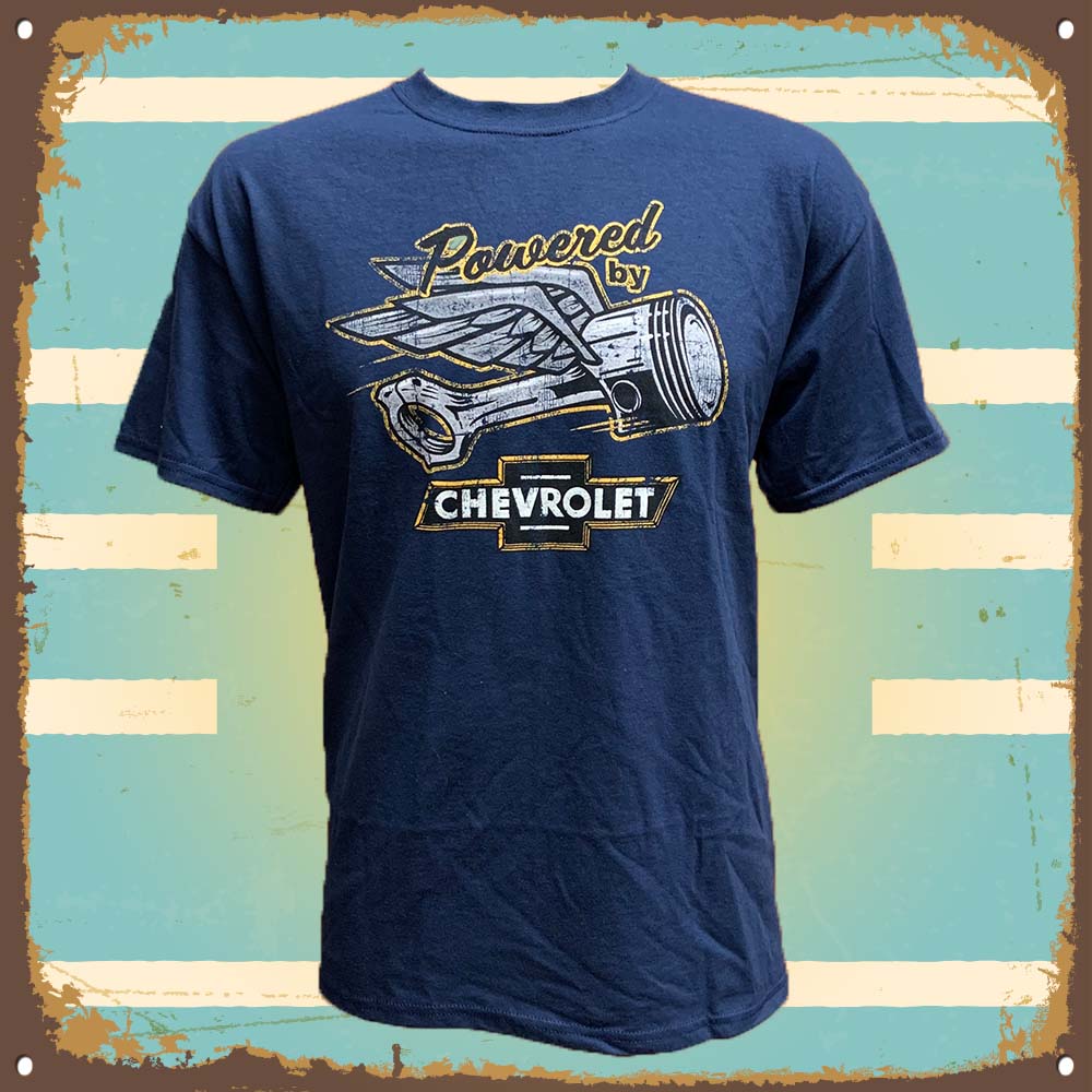 Chevy Powered Piston Garage T-Shirt