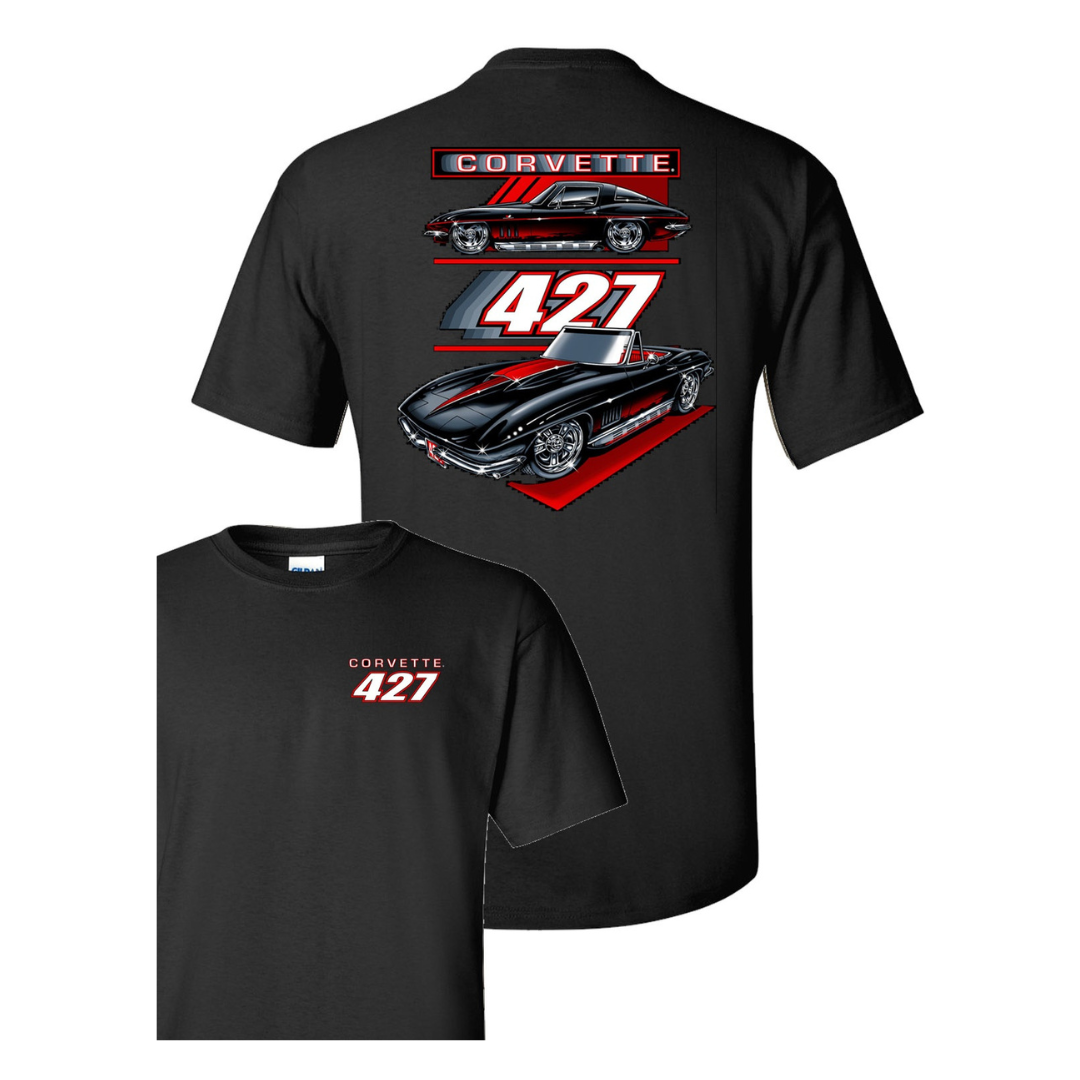 C2 Corvette 427 Big Block Black T-Shirt