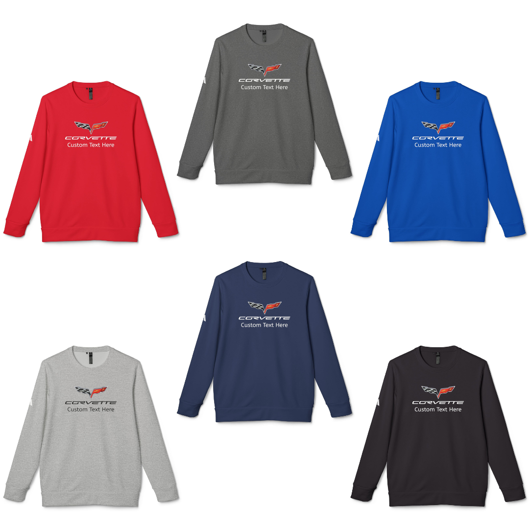 Corvette C6 Adidas Unisex Personalized Fleece Crewneck Sweatshirt - A Signature Select Product