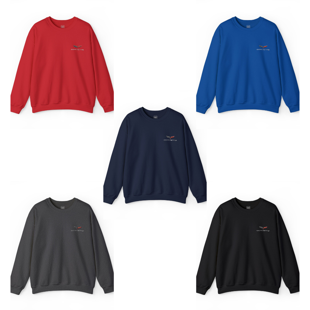 Corvette C6 Embroidered Logo Heavy Blend Sweatshirt