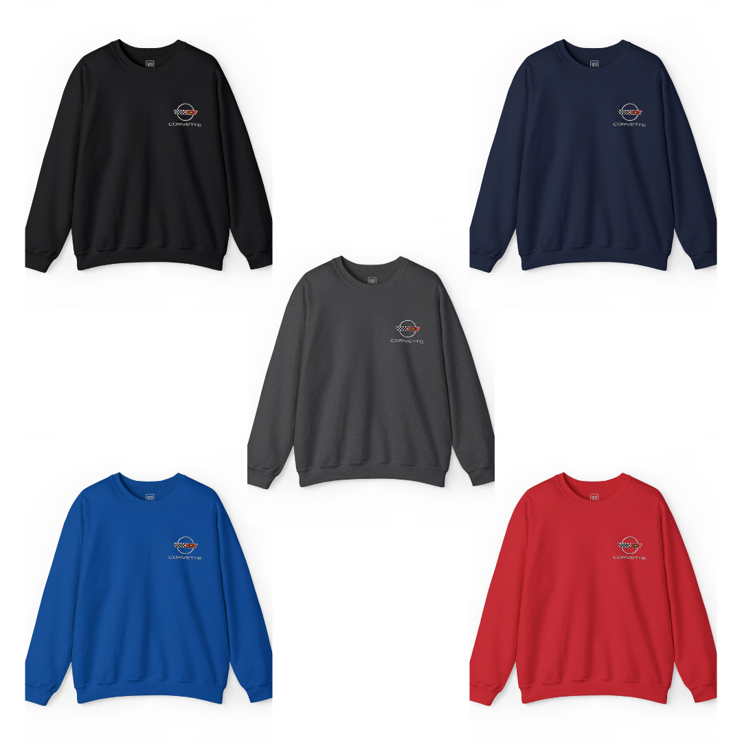 Corvette C4 Embroidered Logo Heavy Blend Sweatshirt
