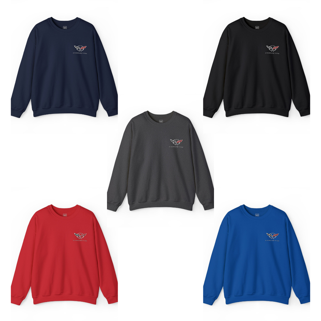Corvette C5 Embroidered Logo Heavy Blend Sweatshirt