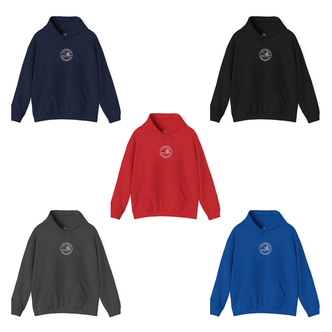 Corvette C1 Embroidered Logo Heavy Blend Hooded Sweatshirt
