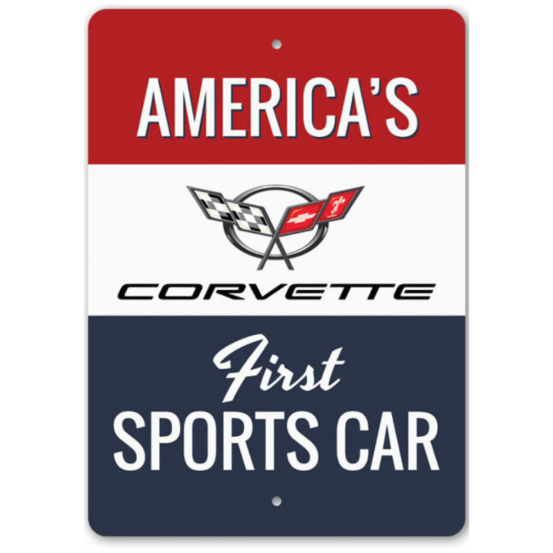 C5 Corvette Americas First Sports Car Sign