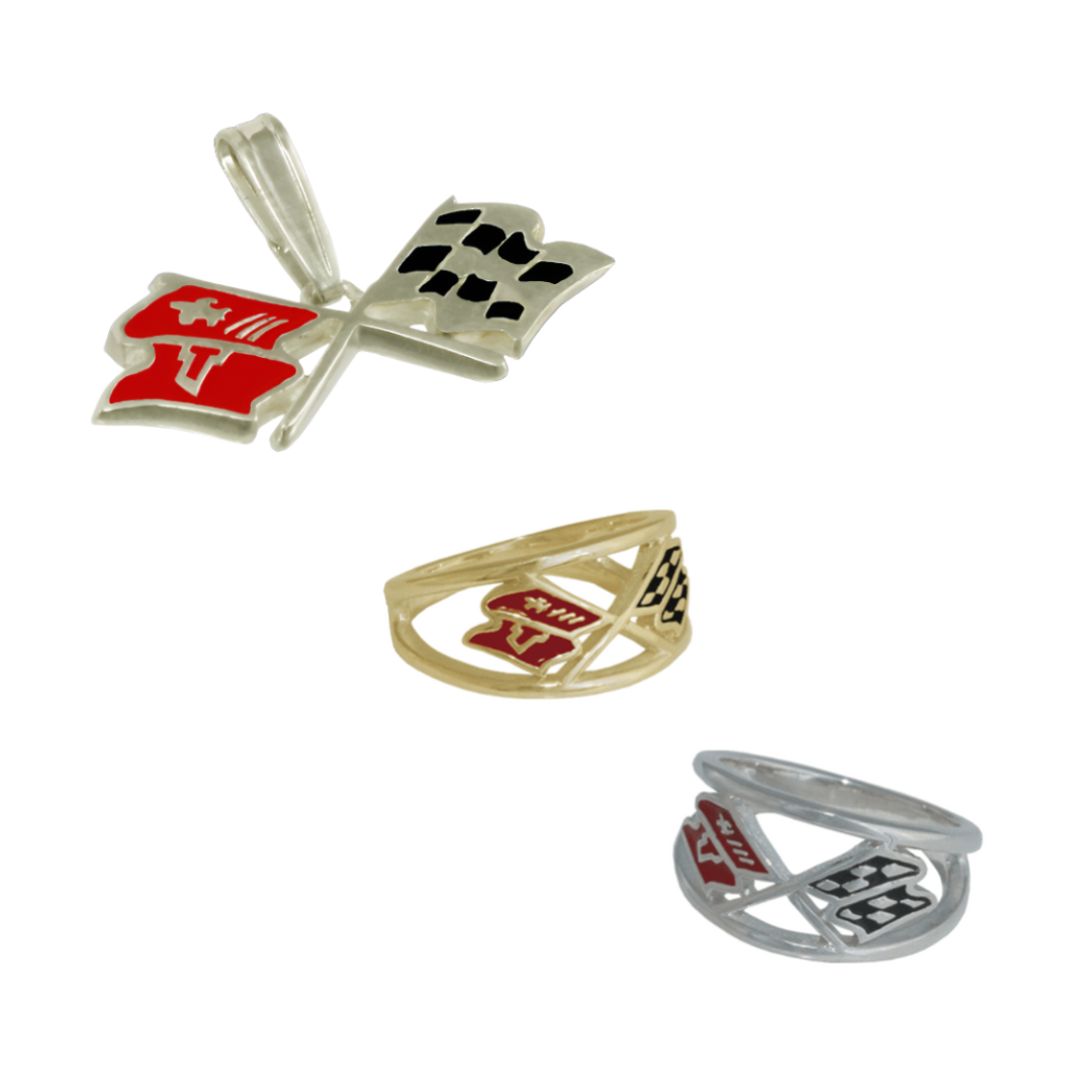 c3-corvette-emblem-sterling-silver-pendant-ring-bundle