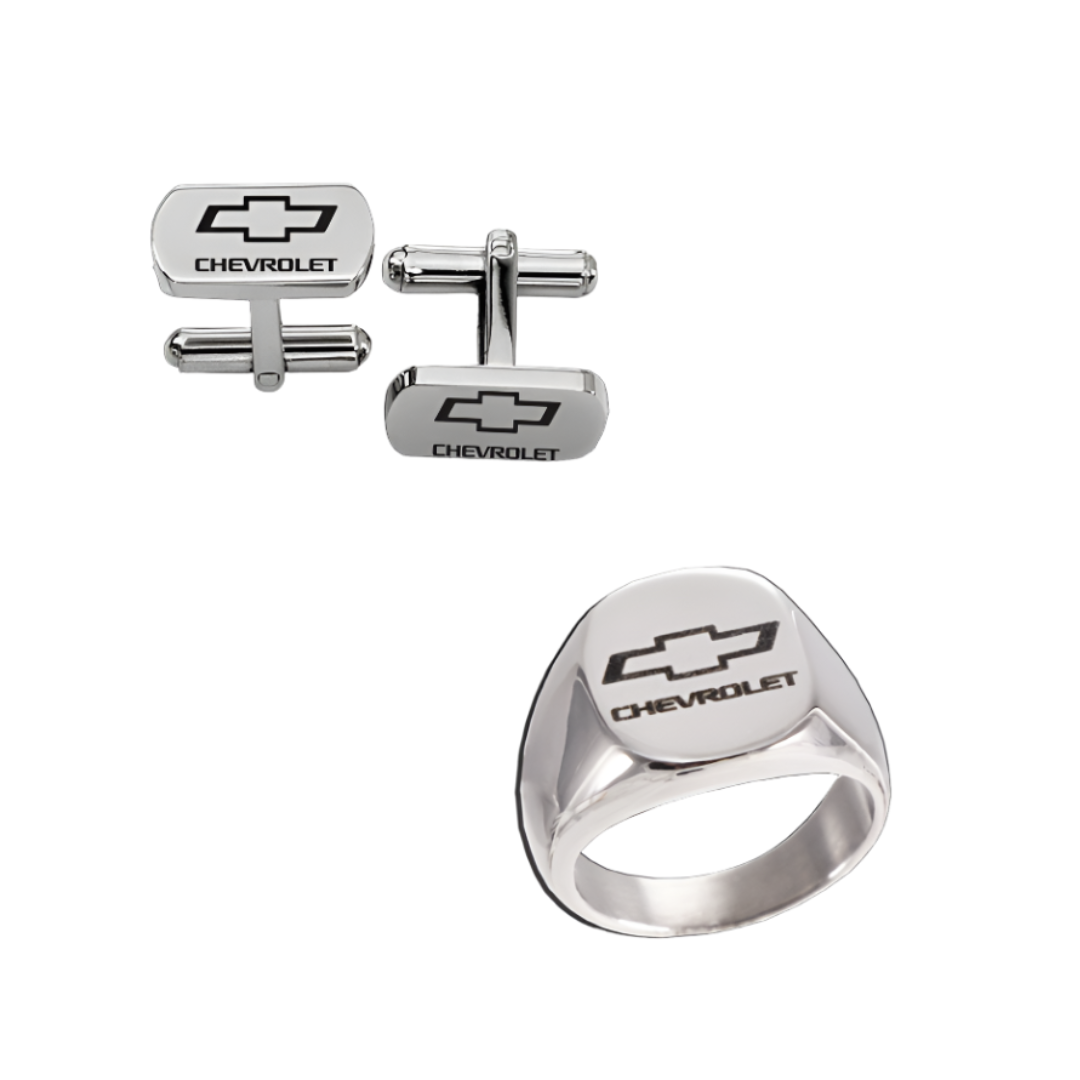 chevy-bowtie-polished-signet-ring-cufflinks