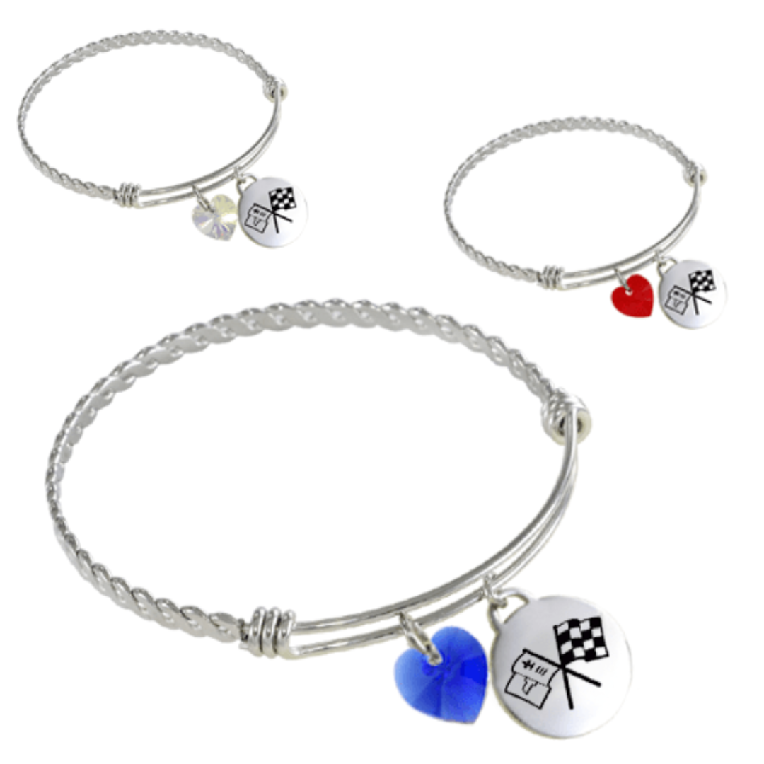 c2-corvette-twisted-bangle-charm-bracelet