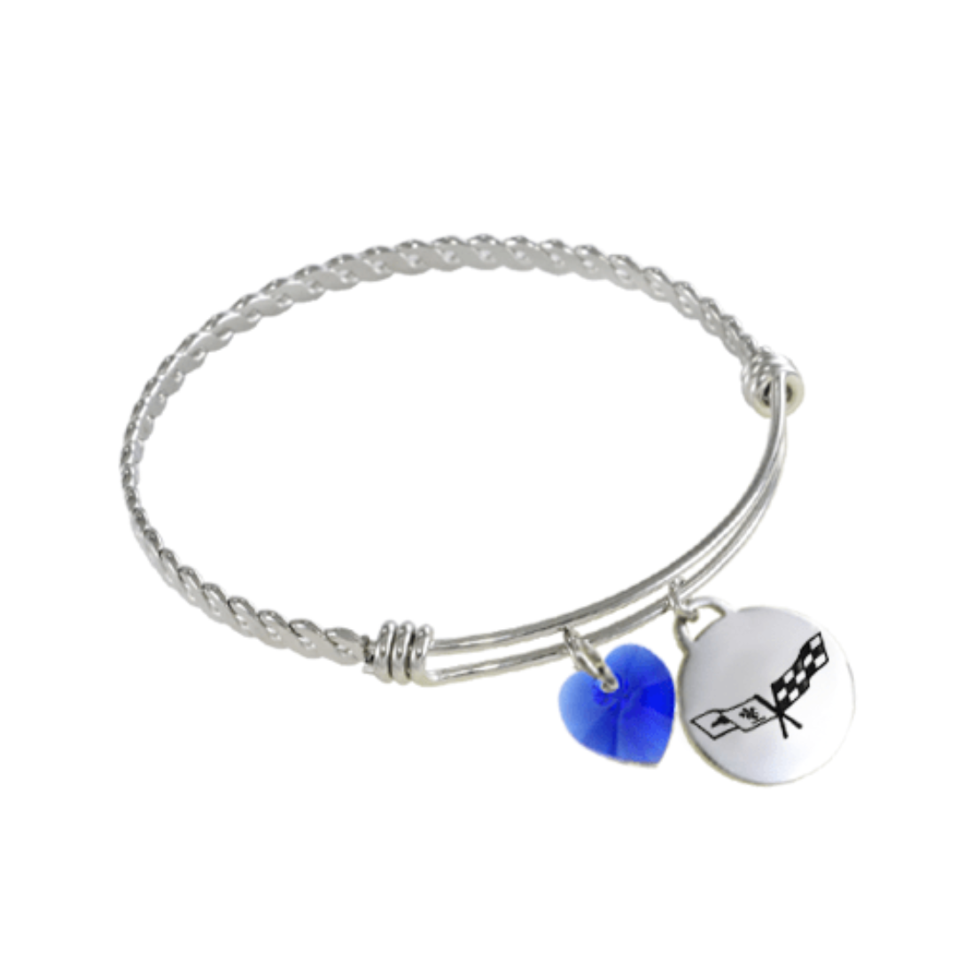 c3-corvette-twisted-bangle-charm-bracelet