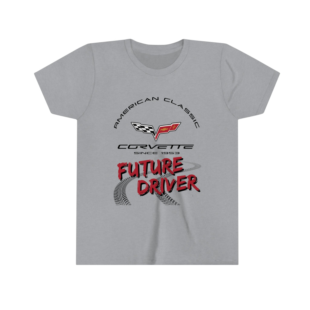 C6 Corvette Future Driver Youth Short Sleeve 100% Cotton Tee