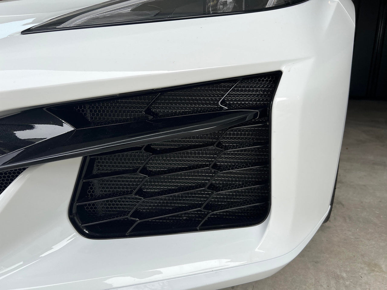 C8 Z06, ZR-1, E-Ray Corvette 2023 - 26 ALUMINUM HEXAGON Radiator Grille Screens