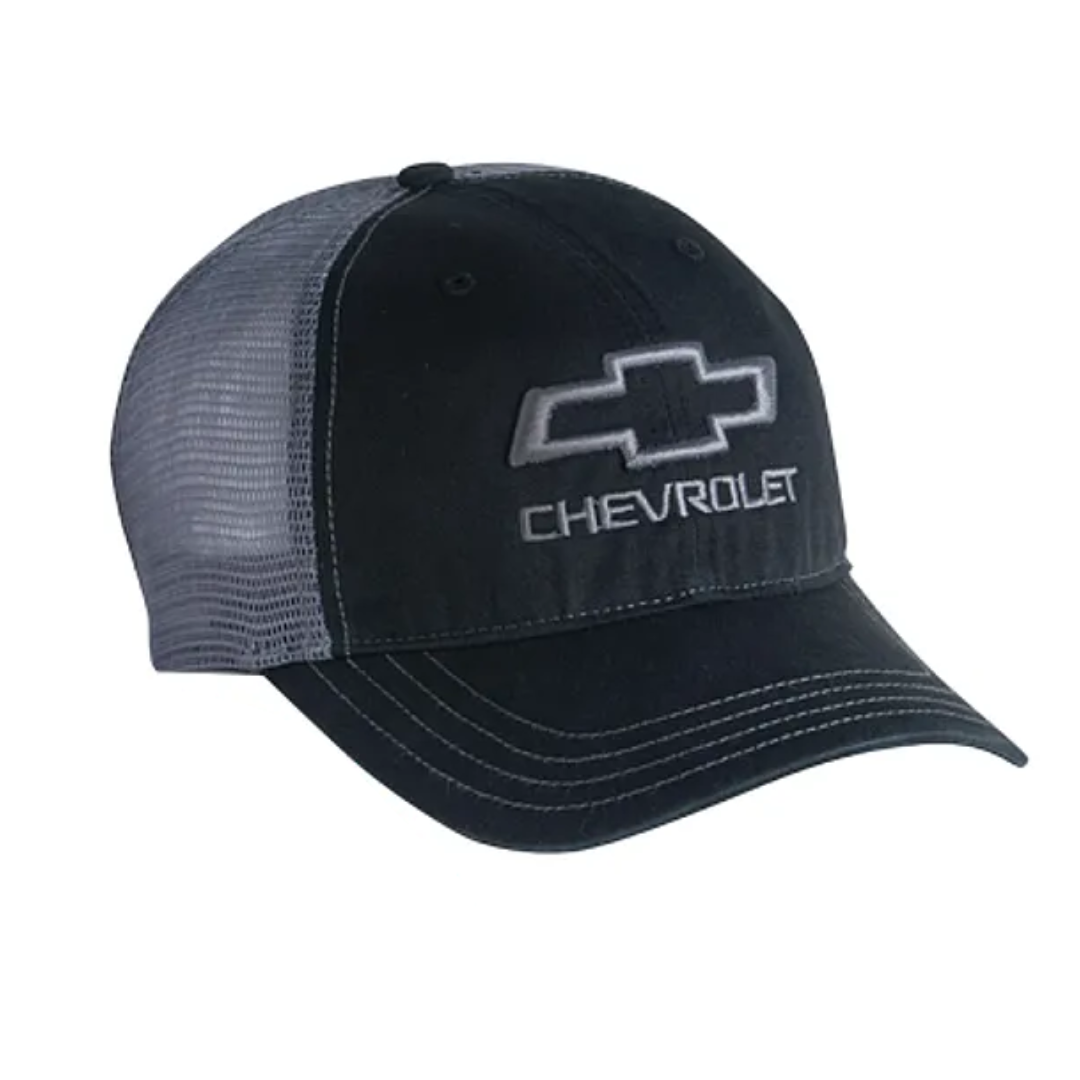 Chevrolet Open Bowtie Garment Washed Trucker Hat