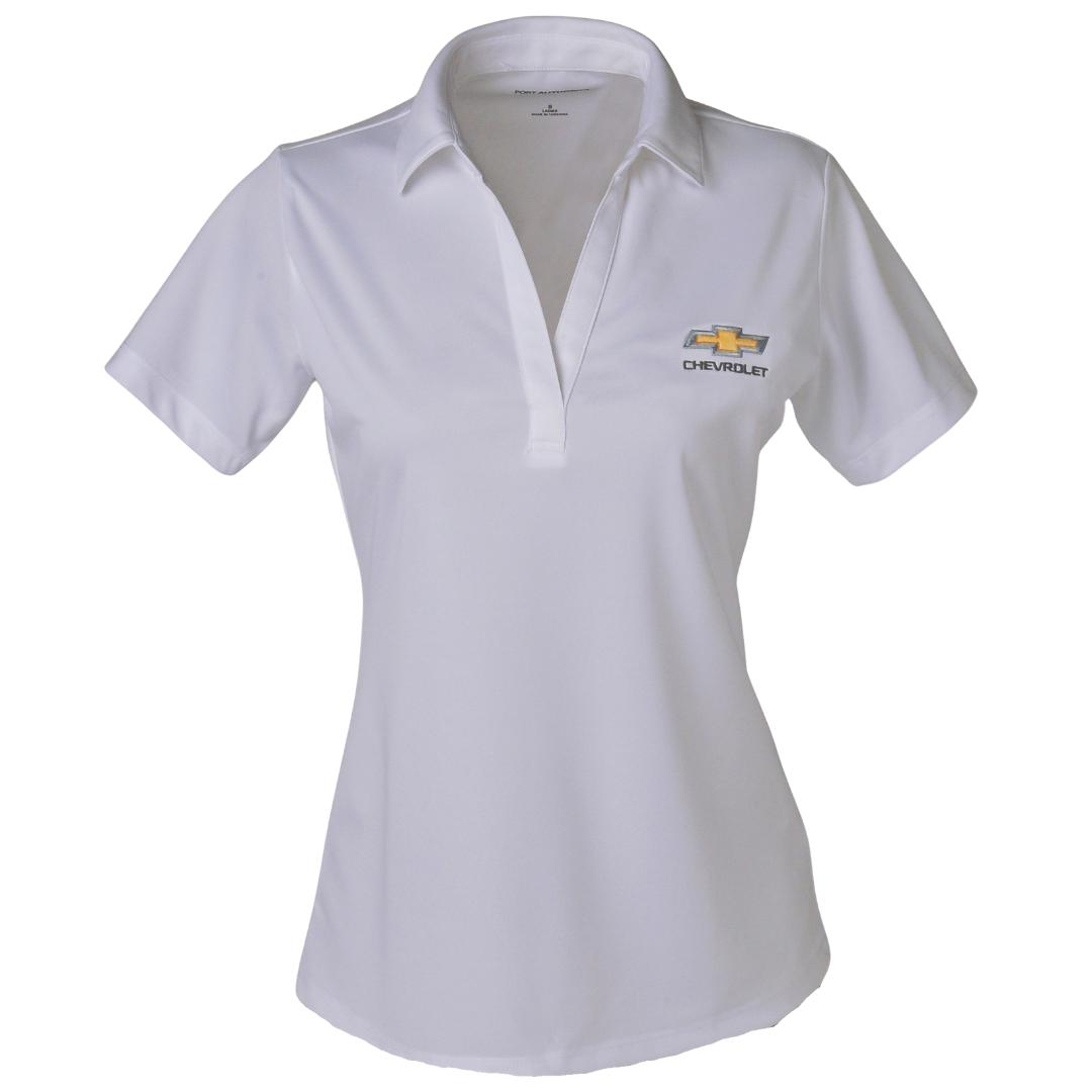 Ladies Chevrolet Gold Bowtie Silk Touch Polo
