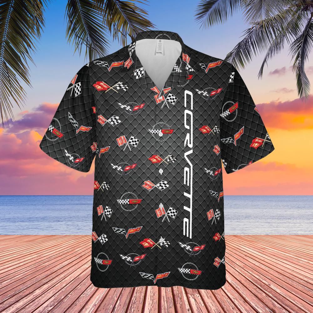 corvette dress shirts C8 Corvette Cotton Twill Graphite Dress Shirt