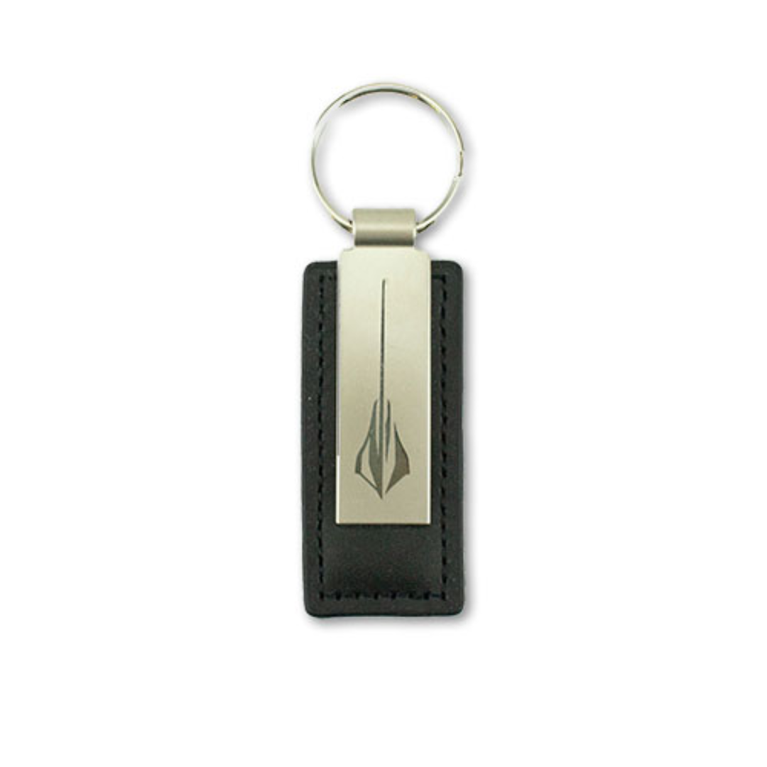 STINGRAY METAL AND LEATHER KEYCHAIN