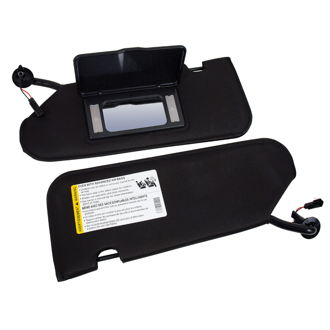 2005-2013 Corvette Sunvisors - W/Lighted Mirrors - CA