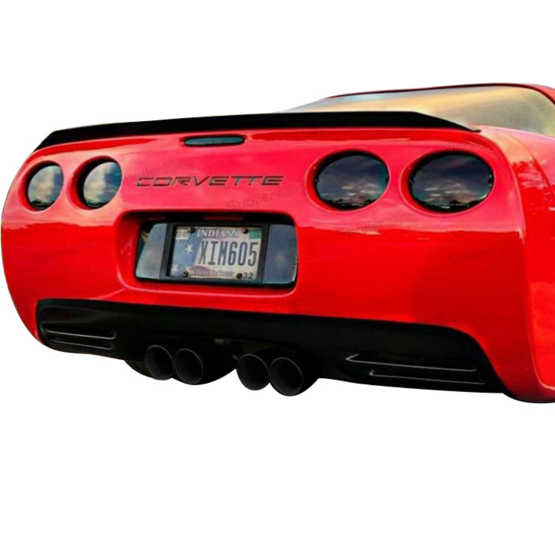C5 1997-2004 Corvette Unpainted Duckbill Rear Spoiler - NO DRILL Installation - CA