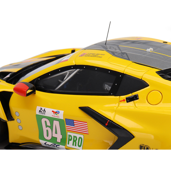 2022 Corvette C8.R #64 Corvette Racing 24 Hours of Le Mans 1/18 Model Car by Top Speed