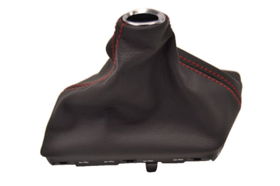 Leather-Shift-Boot---Manual---Black-W/White-Stitching-207355-Corvette-Store-Online