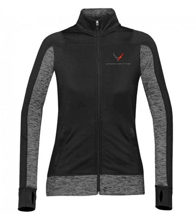 Ladies-Stormtech-Fleece-Jacket---Black/Carbon-Heather---Small-209407-Corvette-Store-Online