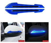 Reflective-Carbon-Fiber-Side-Mirror-Warning-Trim---Pair---Blue-210564-Corvette-Store-Online