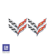 Aftermarket-Wheel-Center-Cap-Vinyl-Decals---4-piece-Set---Cross-Flag-211631-Corvette-Store-Online