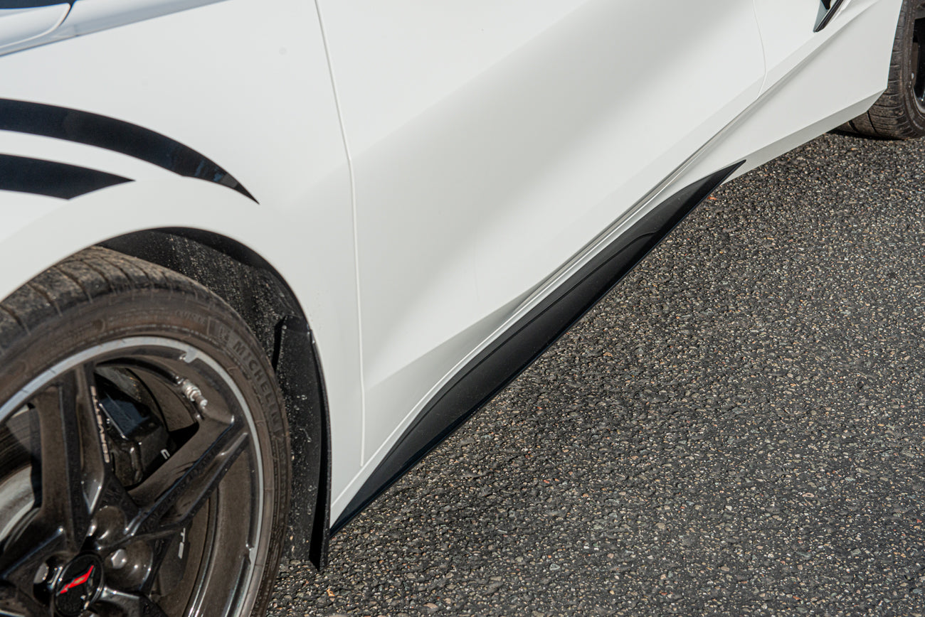 C8 Corvette 2020-2024 Custom Painted Z51 Style Add-On Side Skirts