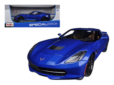 2014 Chevrolet Corvette Stingray C7 Z51 Blue 1/18 Diecast - [Corvette Store Online]