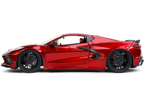 2020 Corvette Stingray C8 Candy Red "Bigtime Muscle" 1/24 Diecast