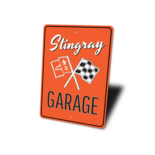 Corvette Stingray Garage - Aluminum Sign