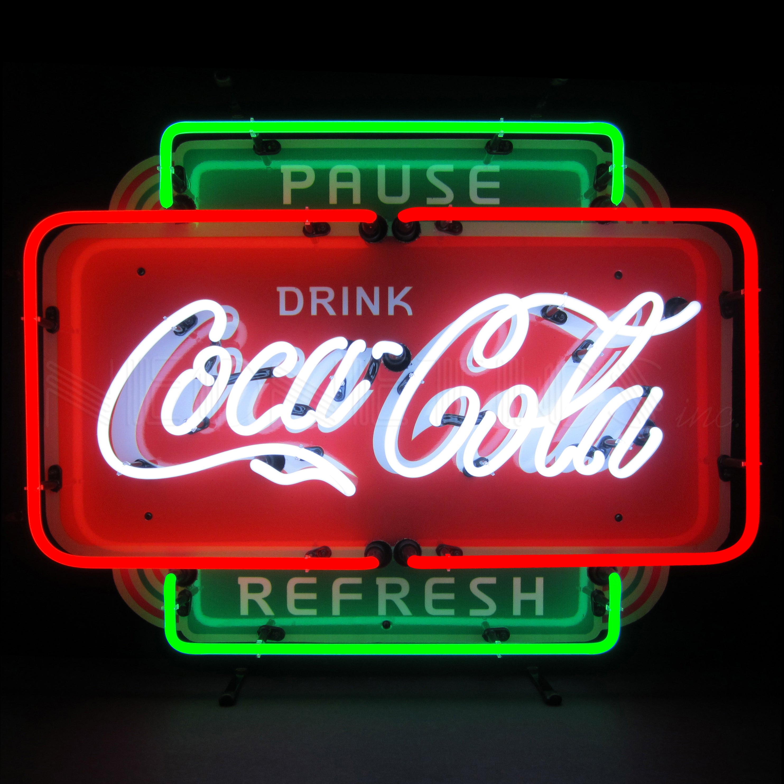 Neonetics Coca Cola Pause Refresh Neon Sign