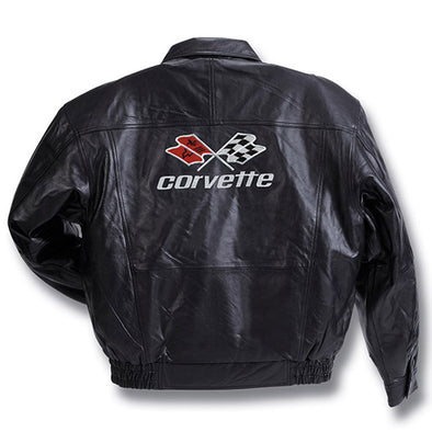 C3 Corvette Leather Bomber - [Corvette Store Online]