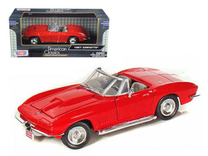 1967 Chevrolet Corvette Convertible Red 1/24 Diecast