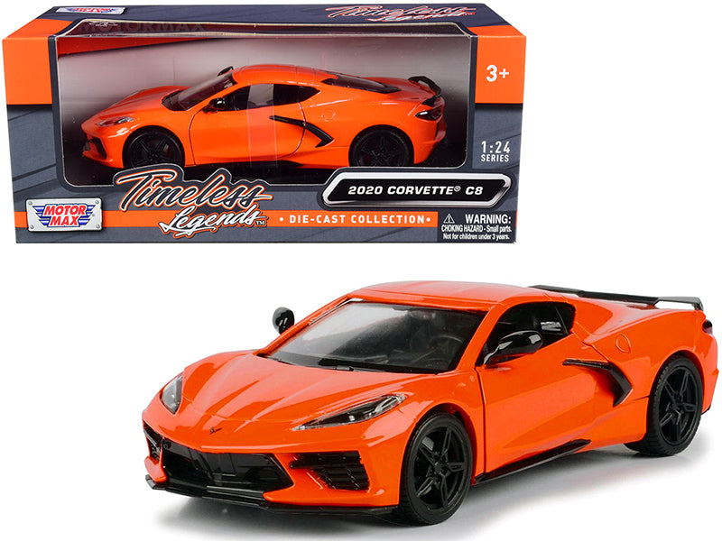 2020 Corvette C8 Stingray Orange "Timeless Legends" 1/24 Diecast