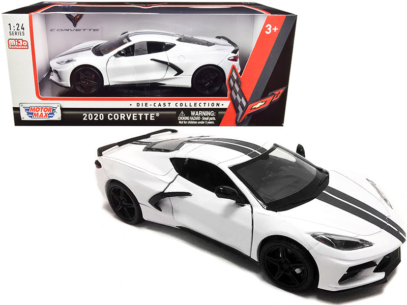 2020-corvette-c8-stingray-white-gray-stripes-1-24-diecast