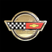corvette-c4-flags-logo-metal-sign