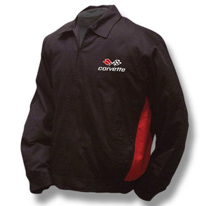 C3 Corvette Red & Black Twill Jacket
