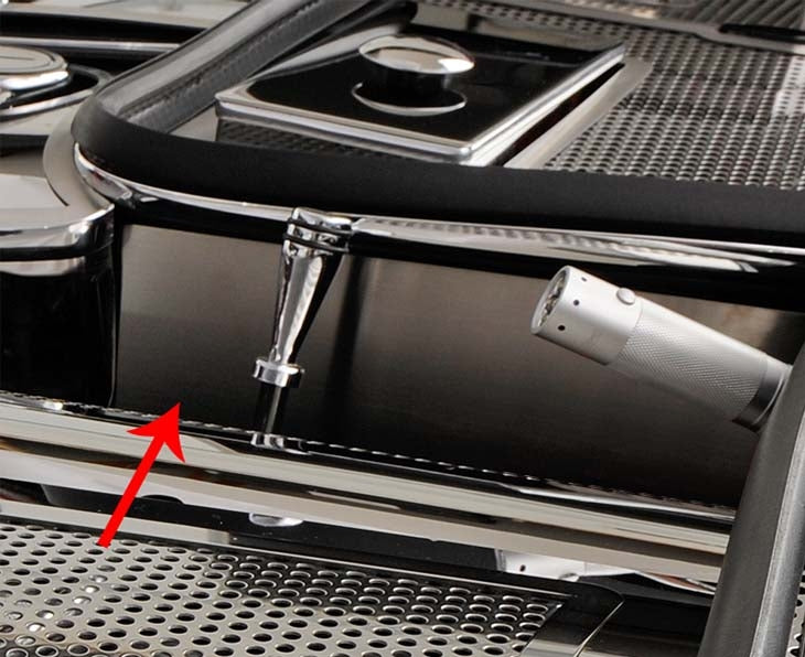 C5 Corvette Battery Shroud Cover Perforated Polished Stainless Steel