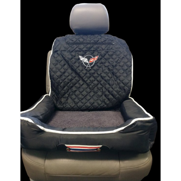 C5 Corvette Crossed Flags Pet Bed And Seat Cover