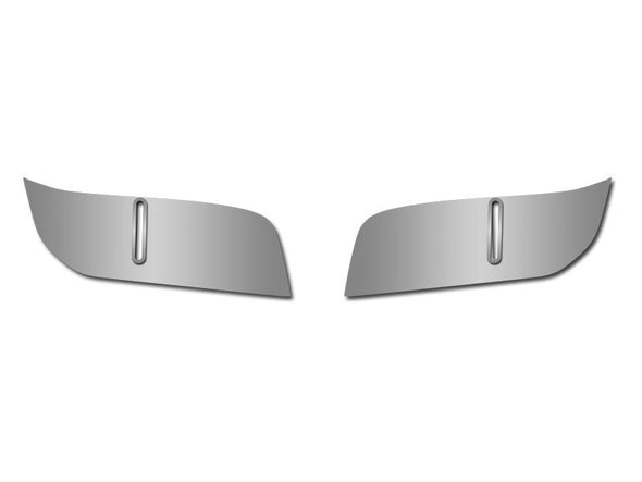 C5 Corvette Rear Hatch Catch Plate 2Pc Brushed Stainless Steel