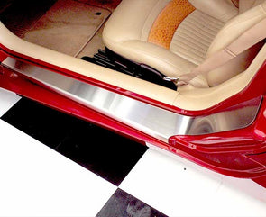 C5 Corvette Full Doorsills Outer - Brushed Stainless Steel