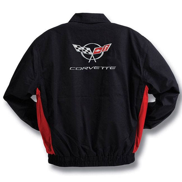 C5 Corvette Red & Black Twill Jacket
