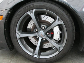C6 Corvette Brake Caliper Face Plate (Z06 and Grand Sport) - Polished Stainless Steel