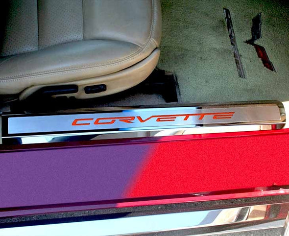 C6 Corvette | Doorsills | Executive Series | Color Carbon Fiber Inlay
