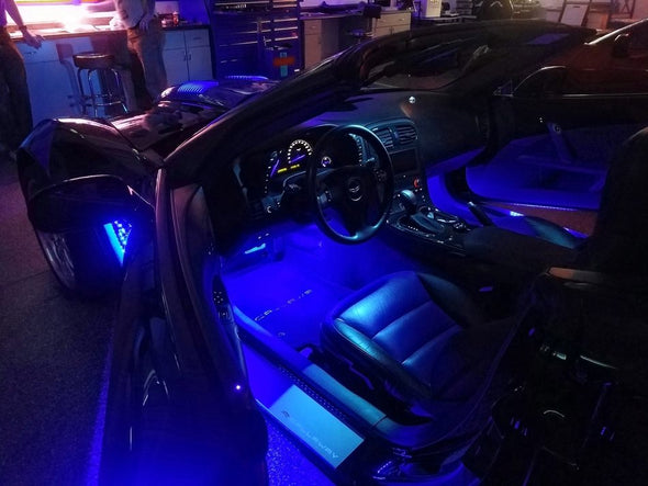 C6 Corvette Footwell, Door Handle & Under Door Puddle LED Lighting Kit