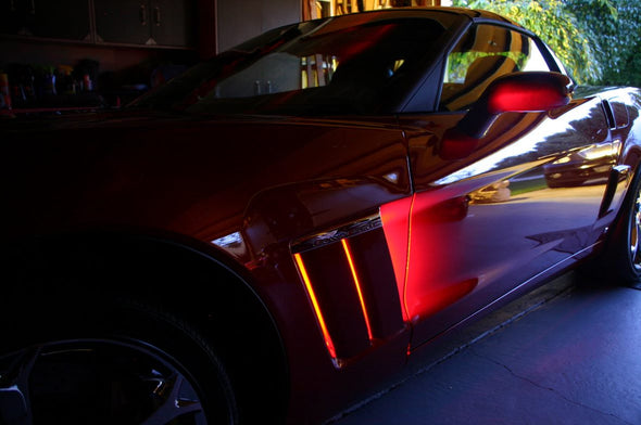 C6 Corvette Grand Sport Color Changing Fender Cove LED Lighting Kit