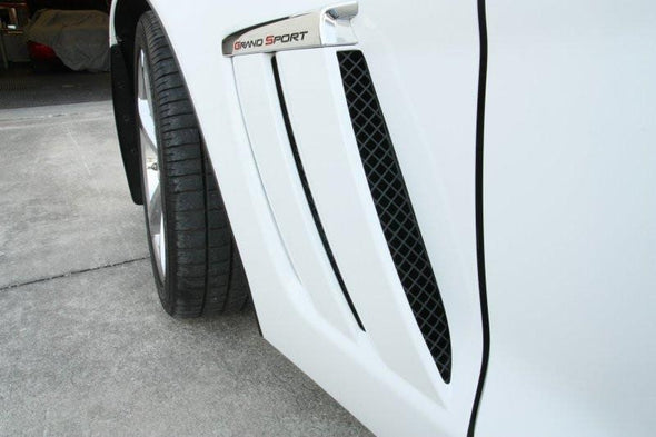 C6 Corvette Grand Sport Side Vent Grills - 6Pc "Blakk Stealth"