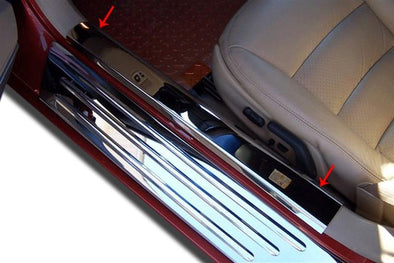 C6 Corvette Inner Doorsills Polished Stainless Steel