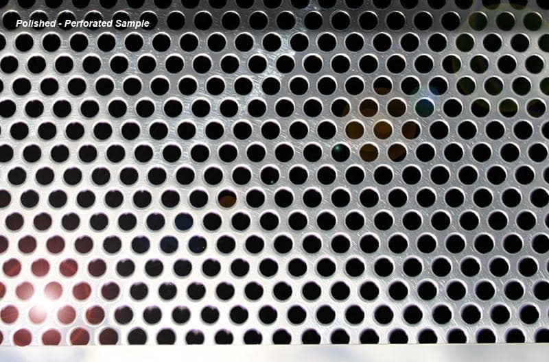 C6 Corvette Perforated Exhaust Filler Panel Polished Stainless Steel - Corsa 4 inch Dual Tips